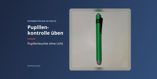 Pupillenkontrolle üben – Simulations-Pupillenleuchte ohne Licht