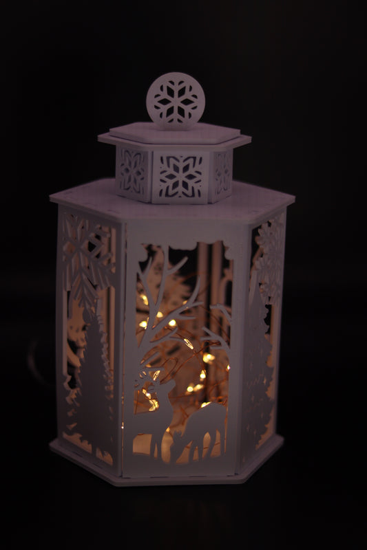 Weihnachtslaterne „Winterwald“