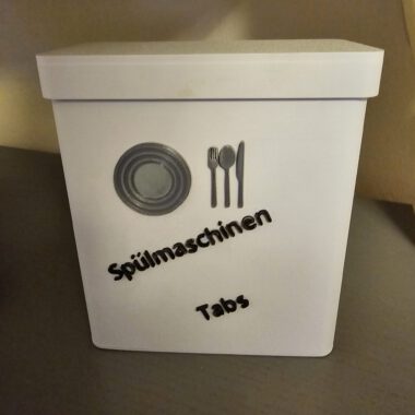 Dose für Spülmaschinen Tabs