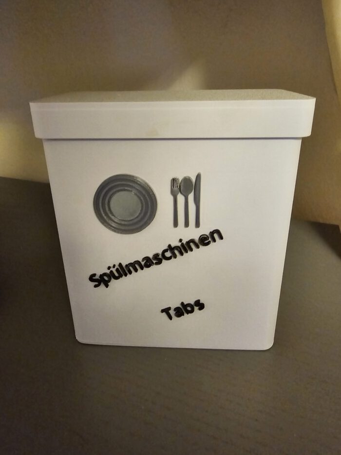 Dose für Spülmaschinen Tabs